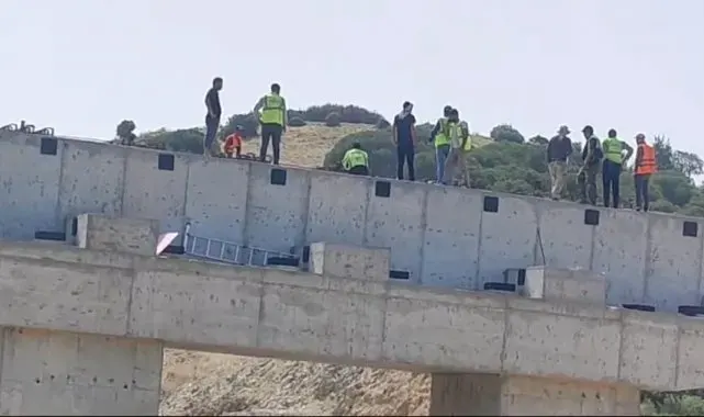 Aydın-Denizli Otoyolu'nda çalışan işçiler yine eyleme başladı