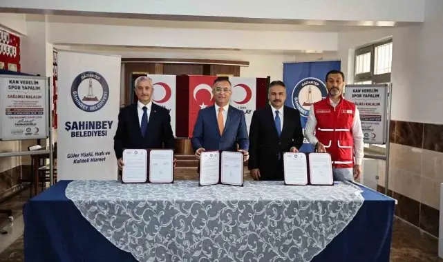 Şahinbey Belediyesi kan bağışı protokolü imzaladı