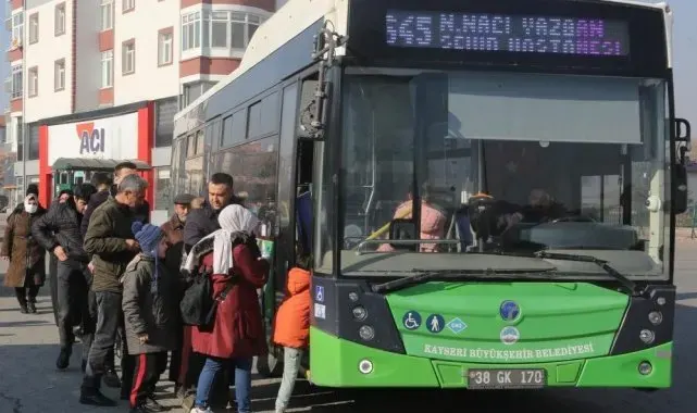 Kayseri'de toplu taşımaya zam