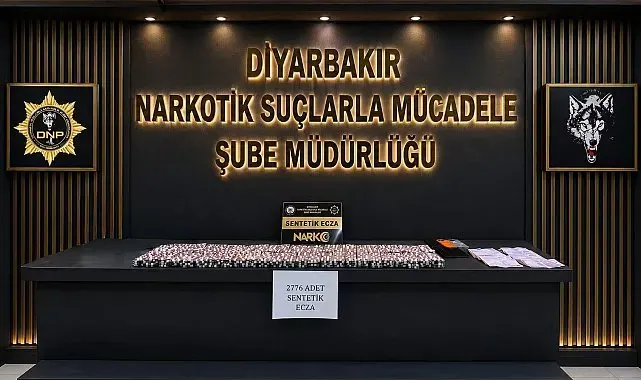 Diyarbakır'da 2 bin 776 adet sentetik ecza maddesi ele geçirildi: 1 tutuklama