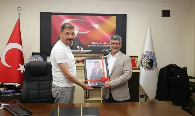 Cemar Genel Müdürü Yalçın'dan Başkan Dönmez'e 'Hayırlı olsun' ziyareti