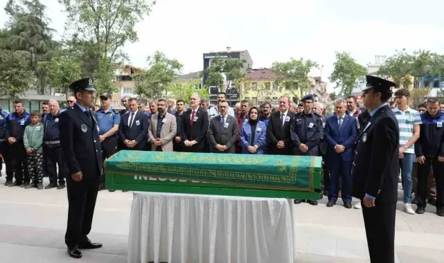 Vefat eden zabıta memuru Mustafa Şengün için tören düzenlendi