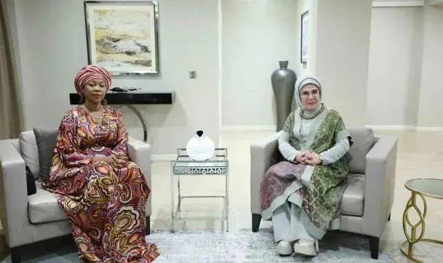 Emine Erdoğan, Sierra Leone Cumhurbaşkanı'nın eşi Fatima Maada Bio ile görüştü
