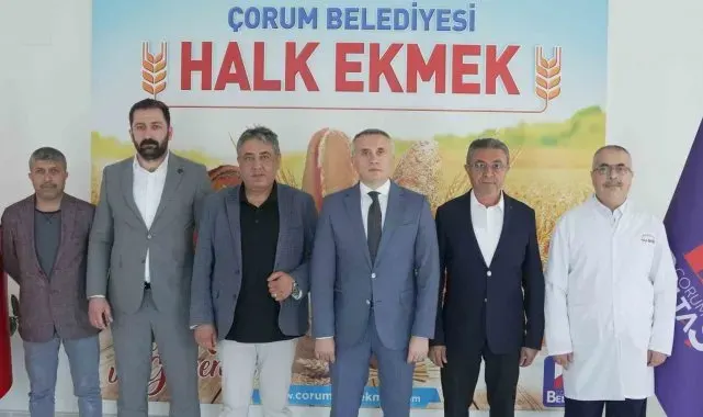 Belediye meclis grup başkanları Halk Ekmek Fabrikası'nı inceledi