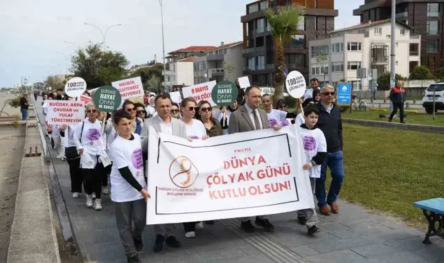 Samsun'da çölyak hastaları için farkındalık yürüyüşü düzenlendi