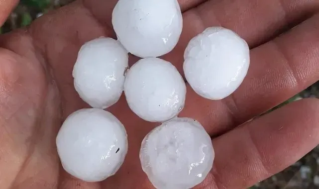 Mersin'de yağmur ve dolu bahçelerde zarara yol açtı