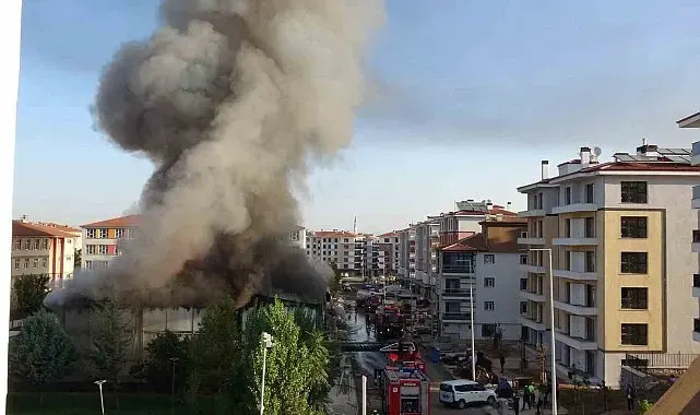 Malatya'da İşçilerin kaldığı yatakhanede korkutan yangın