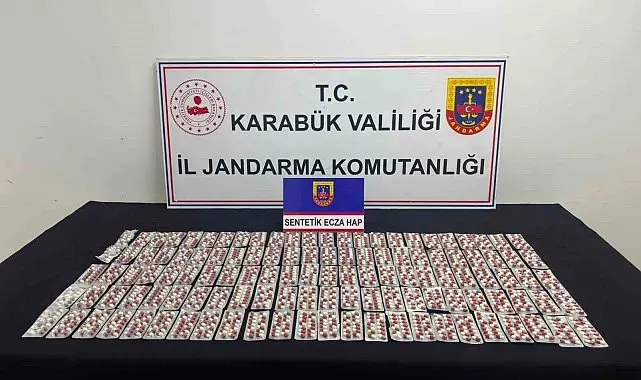 Karabük'te bin 901 sentetik ecza ele geçirildi