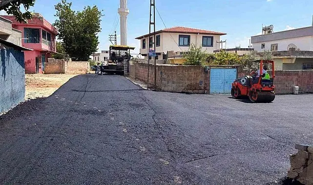 Büyükşehir'in Araban'da sıcak asfalt çalışması sürüyor