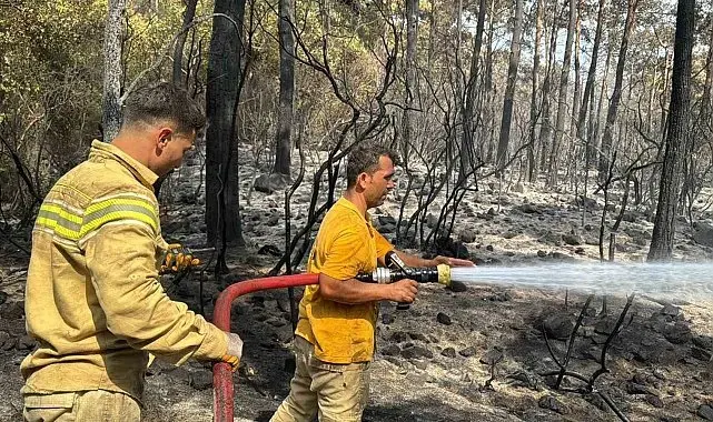 Marmaris Kaymakamlığı'ndan yangın ekiplerine teşekkür