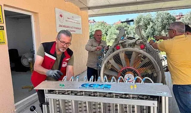 Sarıgöl'de ilaçlama makineleri için test istasyonu kuruldu