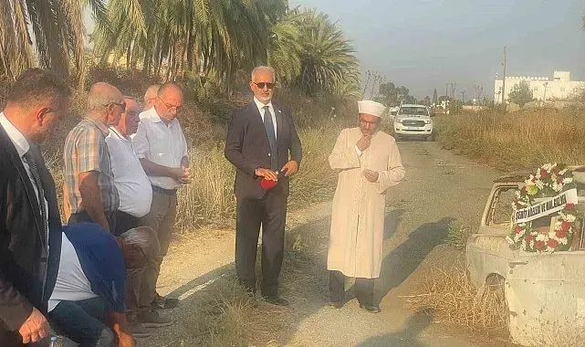Kıbrıs şehidi gazeteci Adem Yavuz, 52 yıl önce Rumların saldırısına uğradığı yerde anıldı