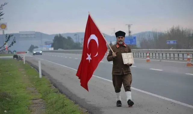 "Torundan Dedeye Vefa Yürüyüşü" Keşan'a ulaştı