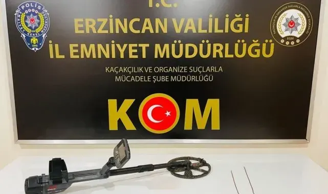 Erzincan'da tarihi eser operasyonu: 3 gözaltı