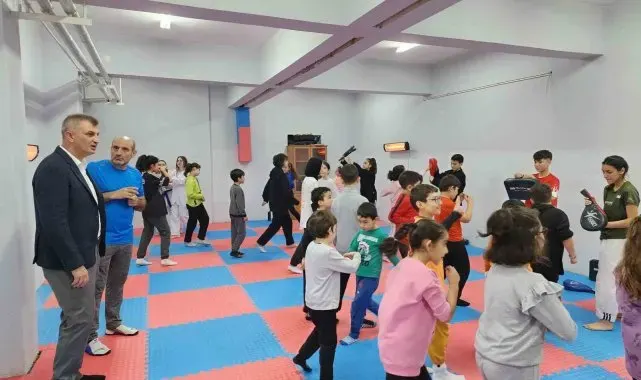 Düzağaç Kültür Merkezi'nde tekvando dersleri başladı