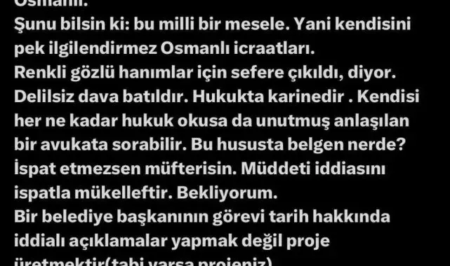 Padişah torunundan Osmanlı'yı eleştiren Yılmaz Büyükerşen'e tepki