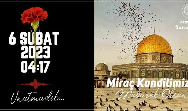 Rektör Çomaklı'dan 6 şubat depremi ve miraç kandili mesajı