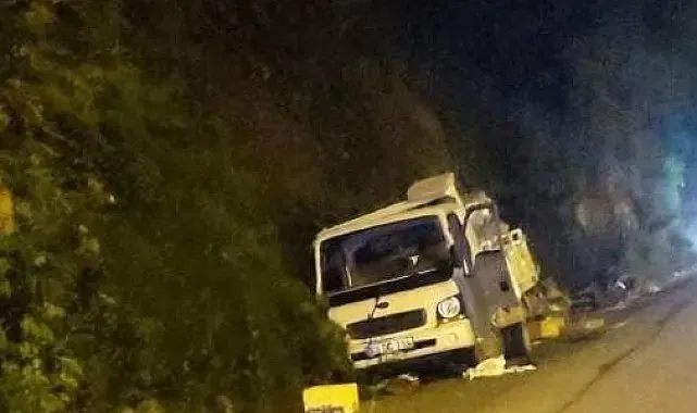 Giresun'da kamyonet kazası: 1 ölü, 2 yaralı
