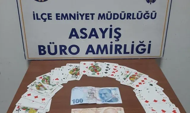 Akşehir'de kumar baskını: 20 bin 275 lira ceza