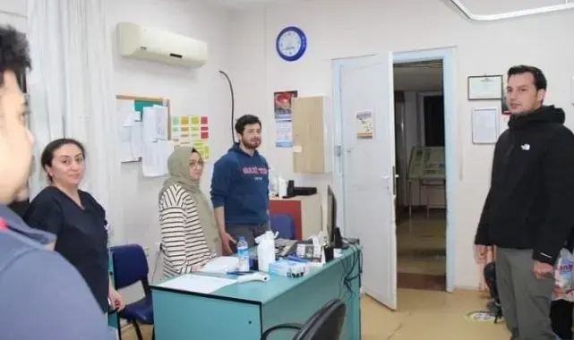 Kaymakam Çanga yılbaşında görev yapan personelleri yalnız bırakmadı