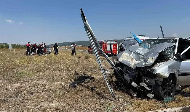 Kütahya'da trafik kazası: 1 ölü 5 yaralı