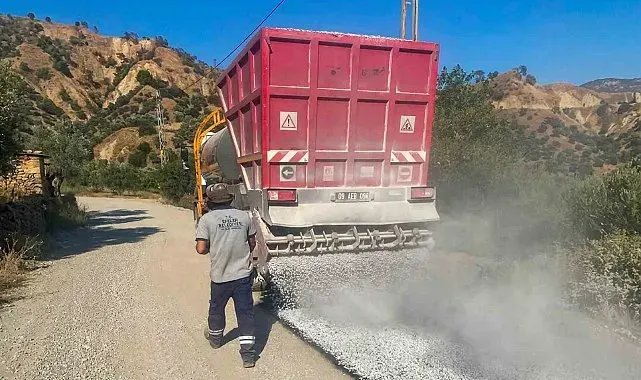 Efeler Belediyesi Pınardere Mahallesi'nin yollarını yeniliyor