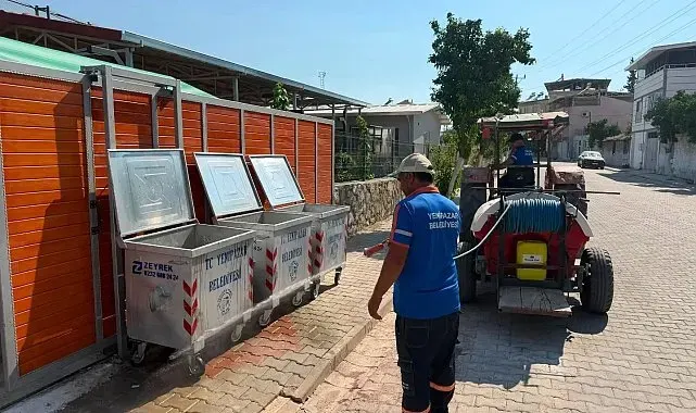 Yenipazar'da haşereye karşı ilaçlama çalışmaları sürüyor