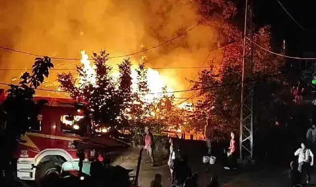 Baba oğlun evi yangında kül oldu