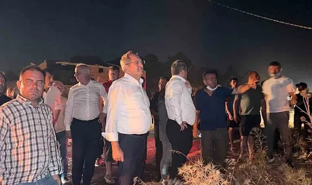 Ayvalık Belediye Başkanı Mesut Ergin: "Yangınla mücadele aralıksız sürüyor"