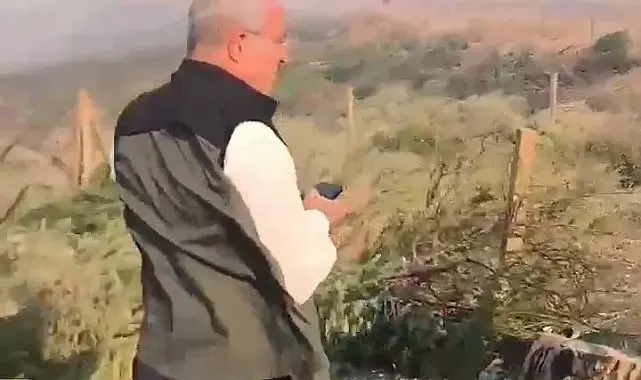Çanakkale Valisi Toraman yangın bölgesinde