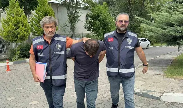 Samsun'da 1 buçuk milyonluk vurgun yapan sahte polis adliyeye sevk edildi