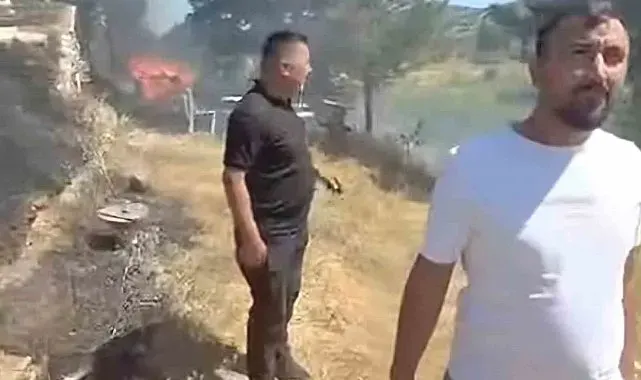 Emet'teki yangın kontrol altına alındı, ormana sıçraması önlendi