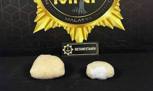 Malatya'da 1 kilo 769 gram metamfetamin ele geçirildi