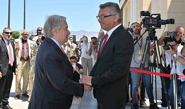 BM Genel Sekreteri Guterres, KKTC Cumhurbaşkanı Erhürman ile görüştü