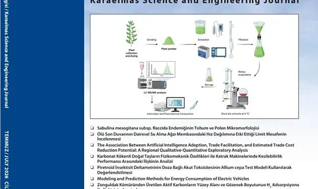 Karaelmas Fen ve Mühendislik Dergisi'nin 2'nci sayısı yayımlandı