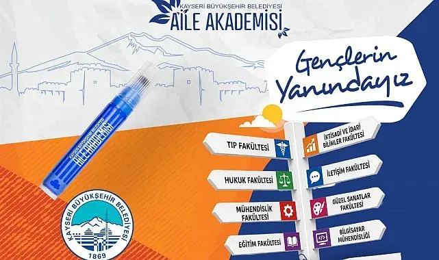 Kayseri Büyükşehir'den üniversite adaylarına ücretsiz YKS tercih danışmanlığı desteği