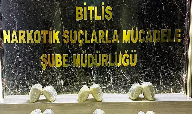 Bitlis'te araçtan 8 kilo 100 gram skunk çıktı