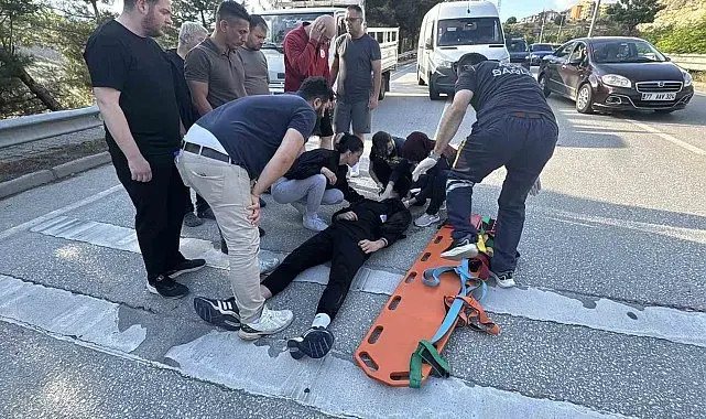 Karabük'te devrilen motosikletin sürücüsü yaralandı