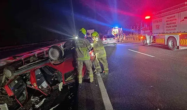 Susurluk'ta trafik kazası: 1'i çocuk 5 yaralı