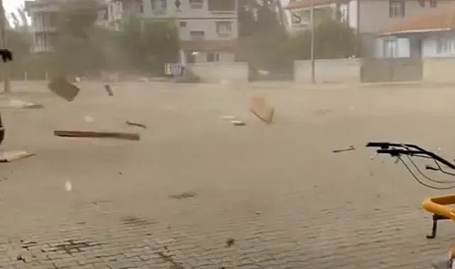 Tokat'ta fırtına ve sağanak hayatı olumsuz etkiledi