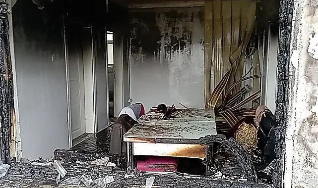 Tokat'ta yanan ev kullanılmaz hale geldi
