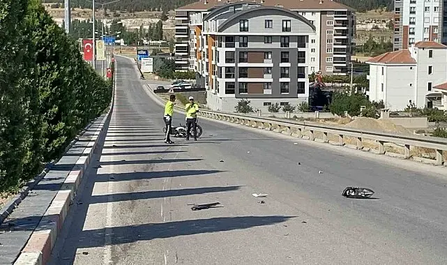 Karaman'da otomobille çarpışıp devrilen motosikletin sürücüsü yaralandı