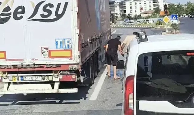 Lüleburgaz'da seyir halindeki tır alev aldı