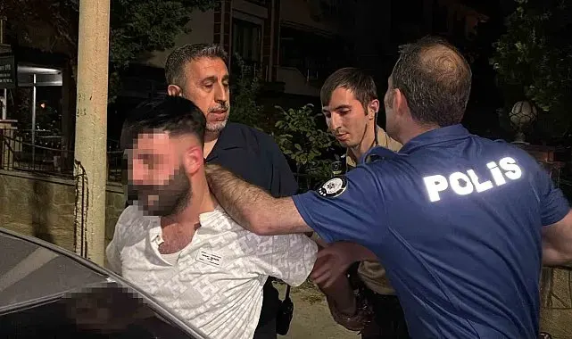 Polise direnip kaçtı, otopark girişinde böyle yakalandı