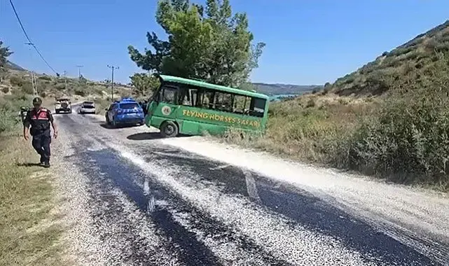 Manavgat'ta safari aracı kaza yaptı: 2 yaralı