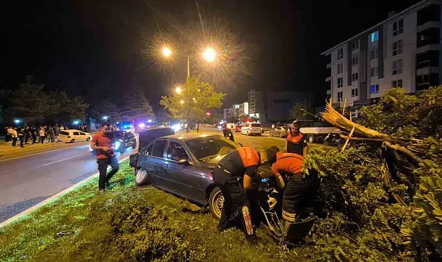 Erzincan'da iki otomobil çarpıştı: 1 kişi yaralandı