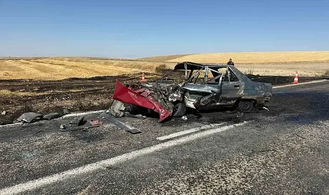 Kaza yapıp yanan aracın sürücüsü hayatını kaybetti