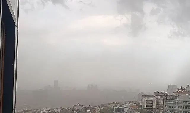 İstanbul'da fırtına etkili oldu, ağaçlar devrildi