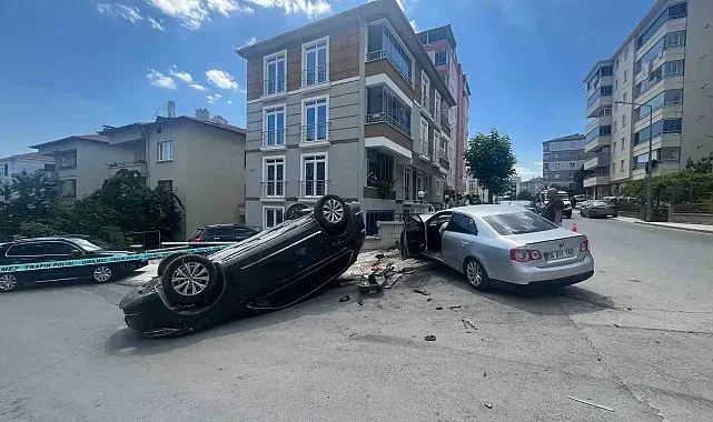 Çorum'da cip ile otomobil çarpıştı: 2 yaralı