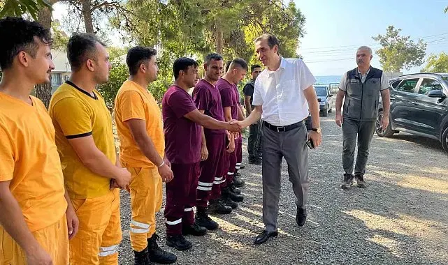 Kaymakam Topsakaloğlu, ilk müdahale ekibinde incelemelerde bulundu